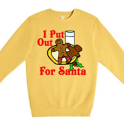 I Put Out For Santa Cookies and Milk Premium Crewneck Sweatshirt