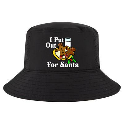 I Put Out For Santa Cookies and Milk Cool Comfort Performance Bucket Hat