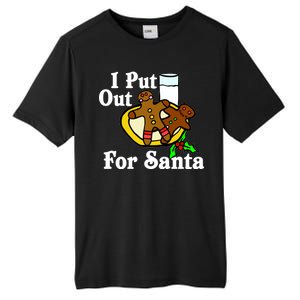 I Put Out For Santa Cookies and Milk Tall Fusion ChromaSoft Performance T-Shirt