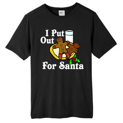 I Put Out For Santa Cookies and Milk Tall Fusion ChromaSoft Performance T-Shirt