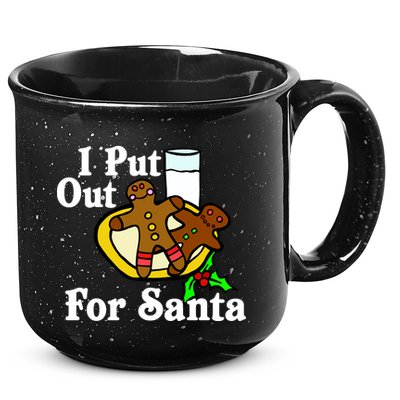 I Put Out For Santa Cookies and Milk 15oz Campfire Ceramic Mug