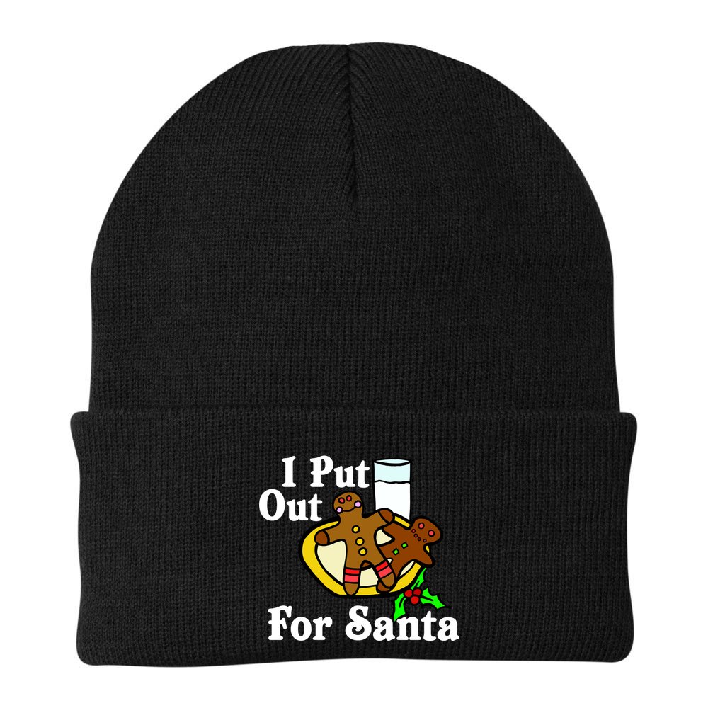 I Put Out For Santa Cookies and Milk Beanie