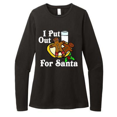 I Put Out For Santa Cookies and Milk Womens CVC Long Sleeve Shirt