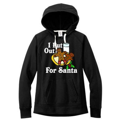 I Put Out For Santa Cookies and Milk Women's Fleece Hoodie