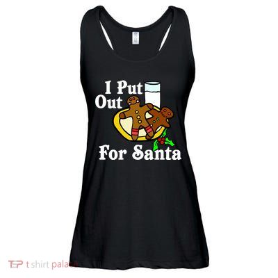 I Put Out For Santa Cookies and Milk Ladies Essential Flowy Tank