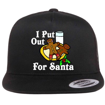 I Put Out For Santa Cookies and Milk Flatbill Hat