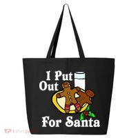 I Put Out For Santa Cookies and Milk 25L Jumbo Tote