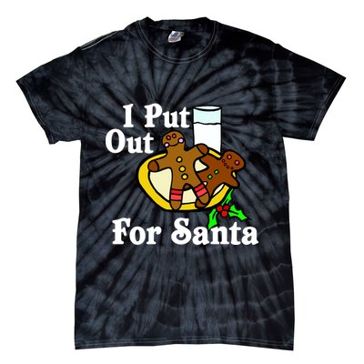 I Put Out For Santa Cookies and Milk Tie-Dye T-Shirt