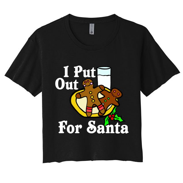 I Put Out For Santa Cookies and Milk Crop Top
