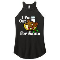 I Put Out For Santa Cookies and Milk Women's Perfect Tri Rocker Tank