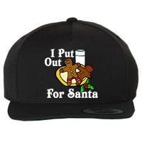 I Put Out For Santa Cookies and Milk Wool Snapback Cap