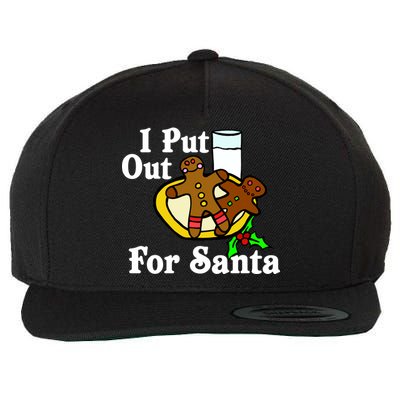 I Put Out For Santa Cookies and Milk Wool Snapback Cap