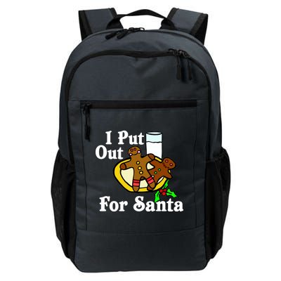 I Put Out For Santa Cookies and Milk Daily Commute Backpack