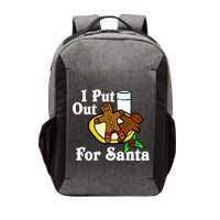 I Put Out For Santa Cookies and Milk Vector Backpack