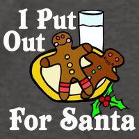 I Put Out For Santa Cookies and Milk Vector Backpack