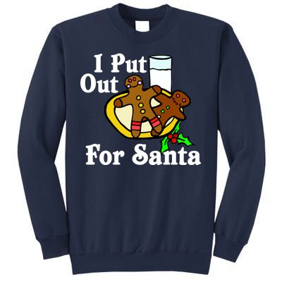 I Put Out For Santa Cookies and Milk Sweatshirt