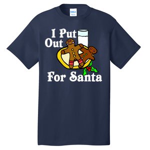 I Put Out For Santa Cookies and Milk Tall T-Shirt