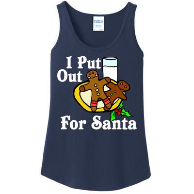 I Put Out For Santa Cookies and Milk Ladies Essential Tank