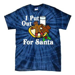 I Put Out For Santa Cookies and Milk Tie-Dye T-Shirt