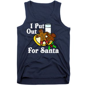 I Put Out For Santa Cookies and Milk Tank Top