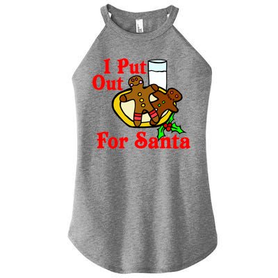 I Put Out For Santa Cookies and Milk Women's Perfect Tri Rocker Tank