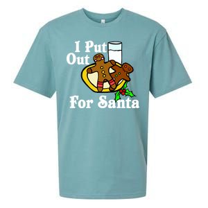 I Put Out For Santa Cookies and Milk Sueded Cloud Jersey T-Shirt