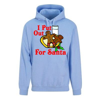 I Put Out For Santa Cookies and Milk Unisex Surf Hoodie