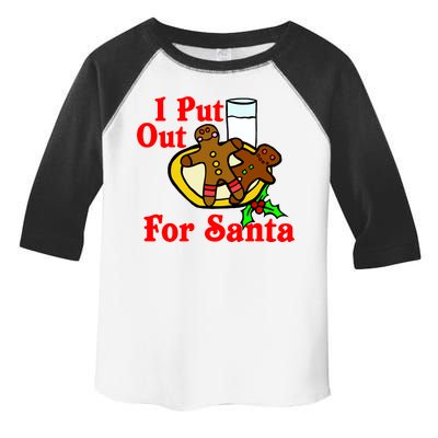 I Put Out For Santa Cookies and Milk Toddler Fine Jersey T-Shirt