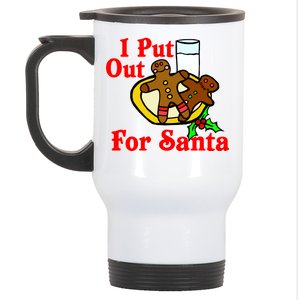 I Put Out For Santa Cookies and Milk Stainless Steel Travel Mug