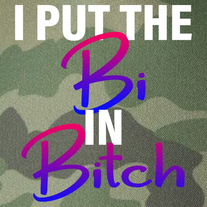 I Put The Bi In Bitch Funny Bisexual Pride Legacy Tie Dye Trucker Hat