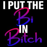 I Put The Bi In Bitch Funny Bisexual Pride 7-Panel Snapback Hat