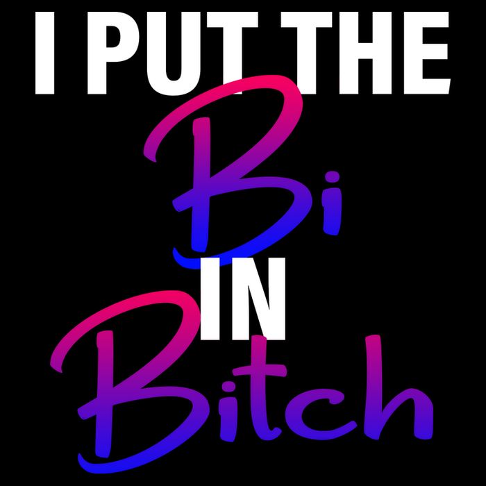 I Put The Bi In Bitch Funny Bisexual Pride 7-Panel Snapback Hat