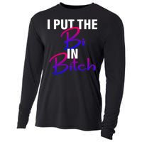 I Put The Bi In Bitch Funny Bisexual Pride Cooling Performance Long Sleeve Crew