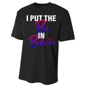 I Put The Bi In Bitch Funny Bisexual Pride Performance Sprint T-Shirt