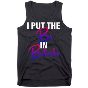 I Put The Bi In Bitch Funny Bisexual Pride Tank Top