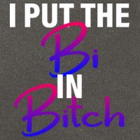 I Put The Bi In Bitch Funny Bisexual Pride Cotton Canvas Backpack