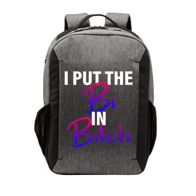 I Put The Bi In Bitch Funny Bisexual Pride Vector Backpack