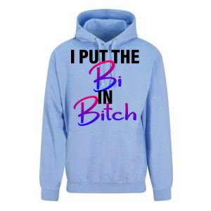 I Put The Bi In Bitch Funny Bisexual Pride Unisex Surf Hoodie