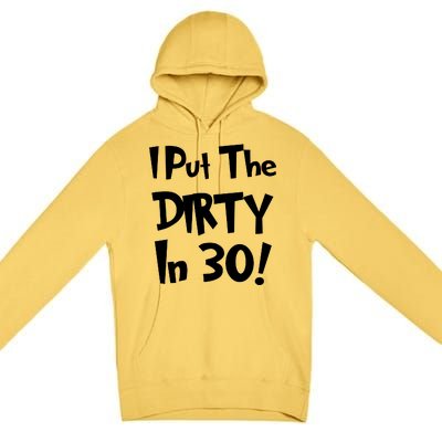 I Put The Dirty In 30 Funny Birthday Gift Premium Pullover Hoodie