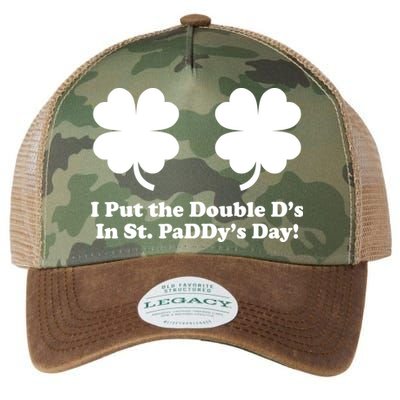 I Put the Double D's In St. PaDDy's Day Funny St. Patrick's Day Legacy Tie Dye Trucker Hat