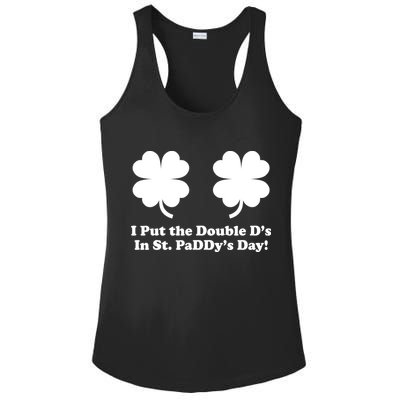 I Put the Double D's In St. PaDDy's Day Funny St. Patrick's Day Ladies PosiCharge Competitor Racerback Tank