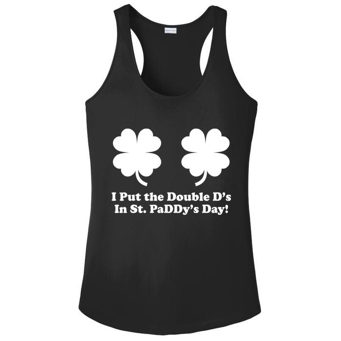 I Put the Double D's In St. PaDDy's Day Funny St. Patrick's Day Ladies PosiCharge Competitor Racerback Tank
