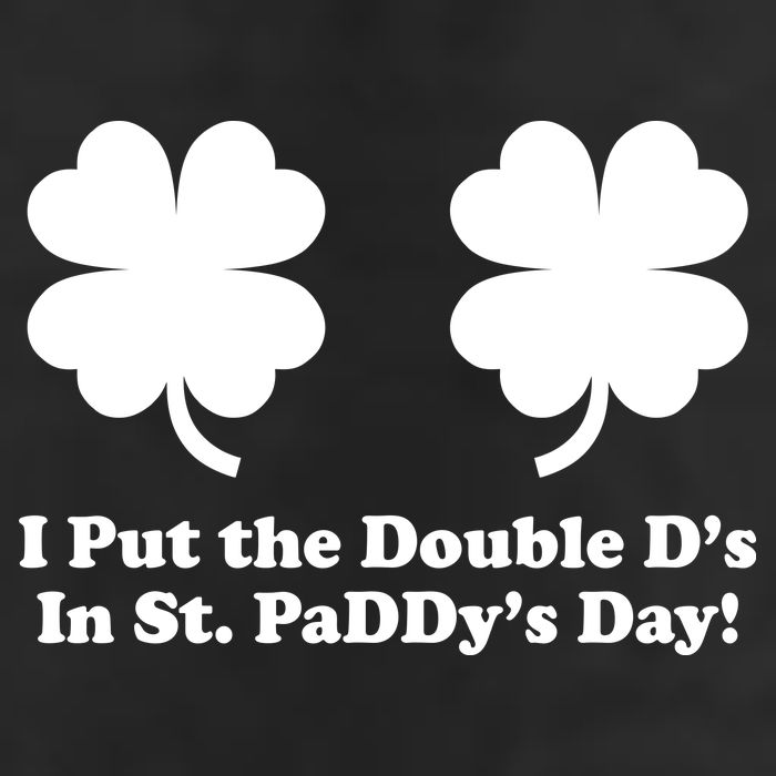 I Put the Double D's In St. PaDDy's Day Funny St. Patrick's Day Golf Towel