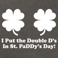 I Put the Double D's In St. PaDDy's Day Funny St. Patrick's Day Cotton Canvas Backpack