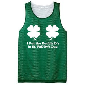 I Put the Double D's In St. PaDDy's Day Funny St. Patrick's Day Mesh Reversible Basketball Jersey Tank