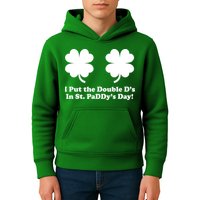 I Put the Double D's In St. PaDDy's Day Funny St. Patrick's Day Kids Hoodie