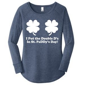 I Put the Double D's In St. PaDDy's Day Funny St. Patrick's Day Women's Perfect Tri Tunic Long Sleeve Shirt