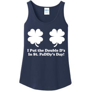 I Put the Double D's In St. PaDDy's Day Funny St. Patrick's Day Ladies Essential Tank