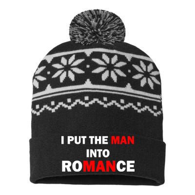 I Put The Man Into Romance USA-Made Snowflake Beanie