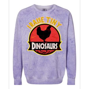 I Raise Tiny Dinosaurs Colorblast Crewneck Sweatshirt